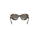 A pair of tortoiseshell sunglasses with dark lenses.