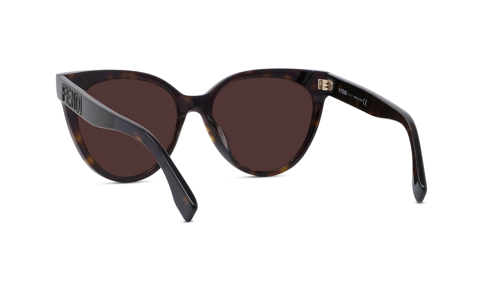 A pair of dark-framed sunglasses with dark lenses.