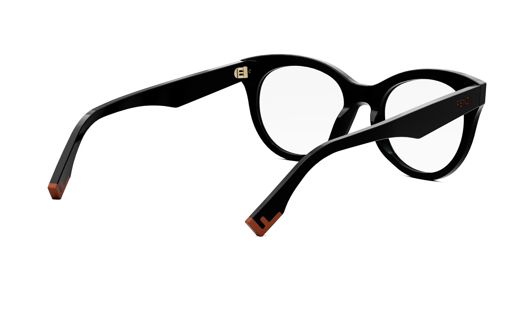 A pair of black-framed glasses with a sleek, modern design.