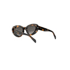 A pair of tortoiseshell sunglasses with dark frames and dark lenses.