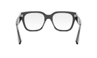 A pair of black-framed glasses with a sleek, modern design.