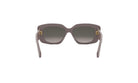 A pair of stylish sunglasses with a dark frame and dark lenses.