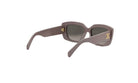 A pair of stylish sunglasses with a dark frame and dark lenses.