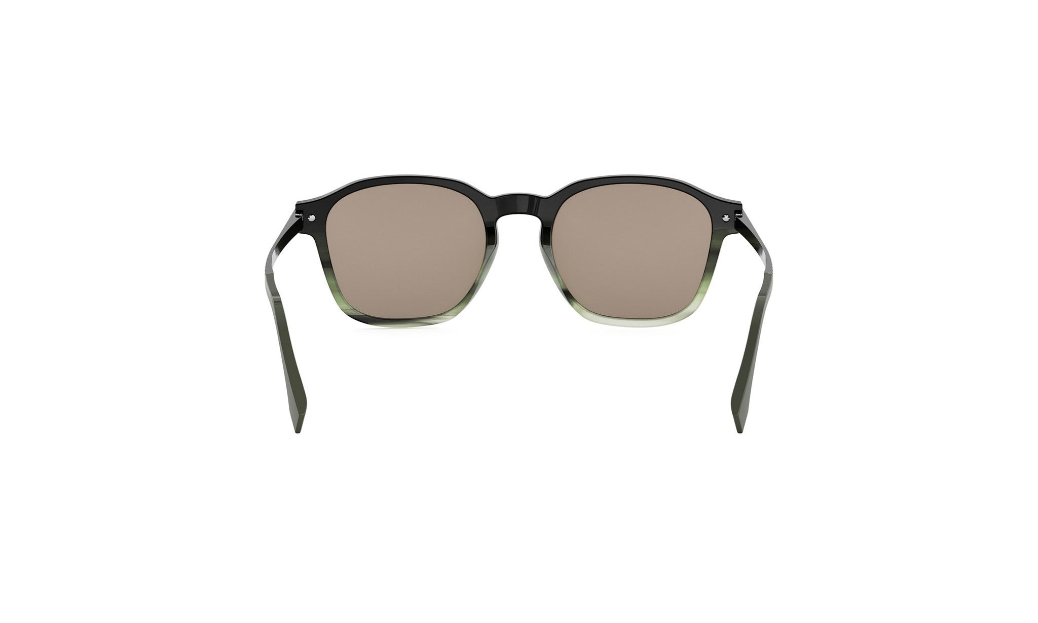A pair of black-framed sunglasses with brown lenses.