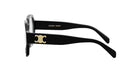 A pair of black sunglasses with a gold Celine Paris logo on the frame.