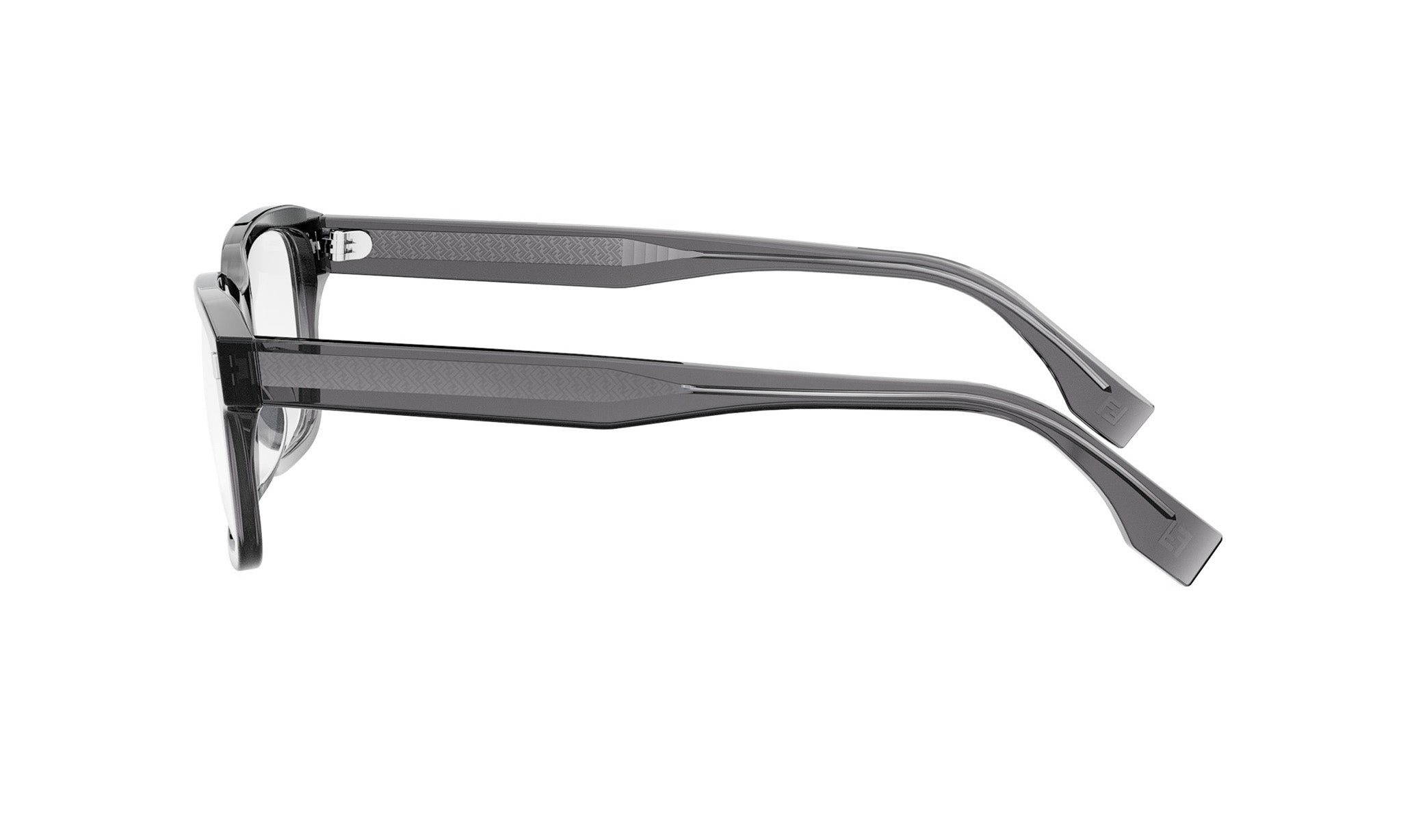 A pair of black-framed glasses with a sleek, modern design.