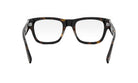 A pair of black-framed glasses with a tortoiseshell pattern.