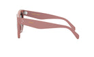 A pair of pink sunglasses with the Celine Paris logo on the frame.