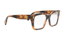 A pair of stylish tortoiseshell-framed glasses with the Fendi logo on the side.