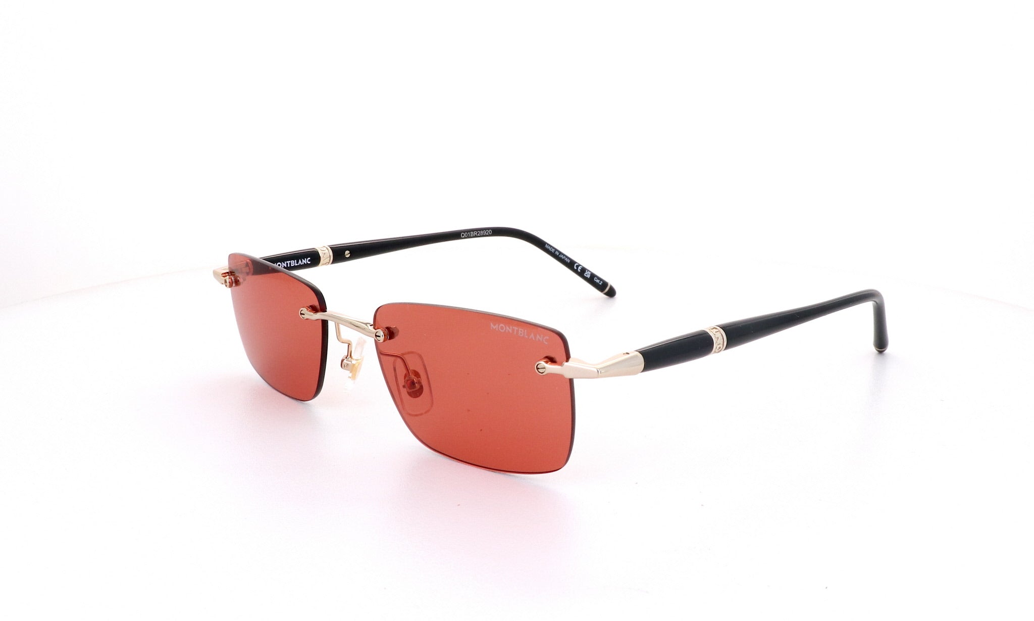 MONTBLANC 長方形フレムサンクラス MB0344S 003 Montblanc MB0344S 003 Sunglasses - US