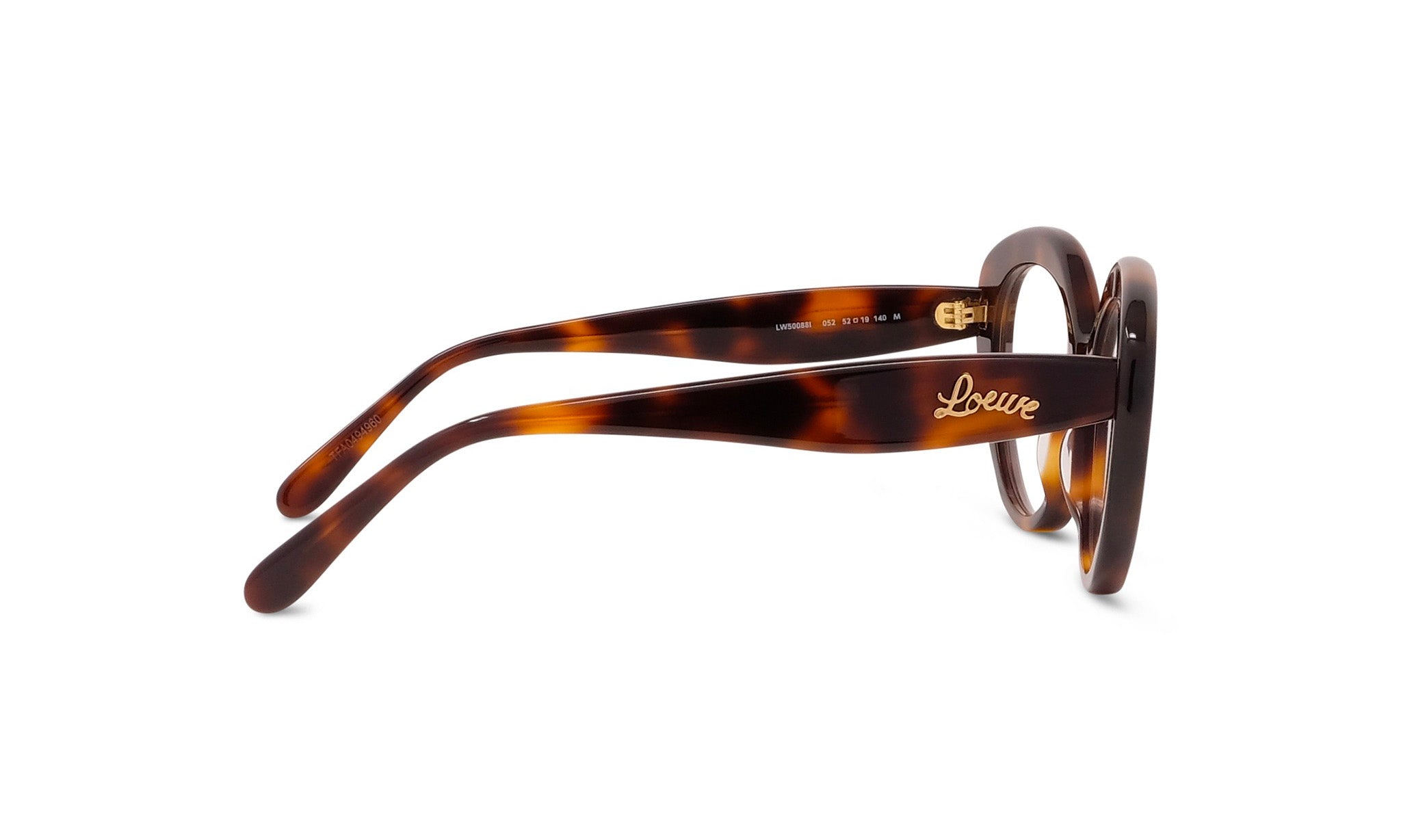 A pair of tortoiseshell-framed sunglasses with the word "Lesse" printed on the temples.