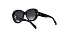 A pair of black sunglasses with a gradient lens design.