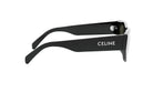 A pair of black sunglasses with the Celine logo on the frame.