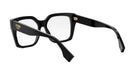 A pair of black Fendi glasses with a sleek, modern design.