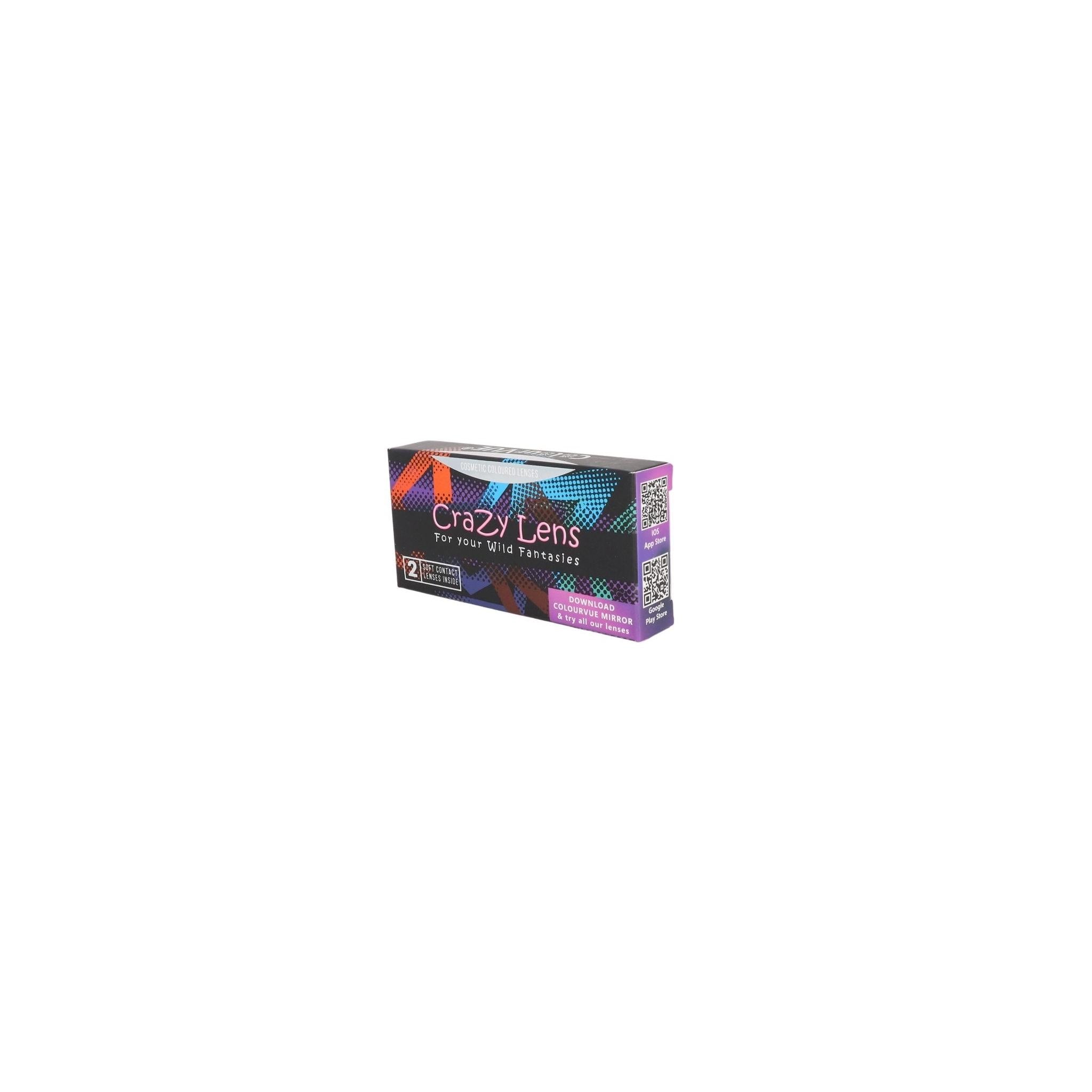 Crazy Lens Glow Red Diam:14 Raio:8.60 - Jorge Oculista
