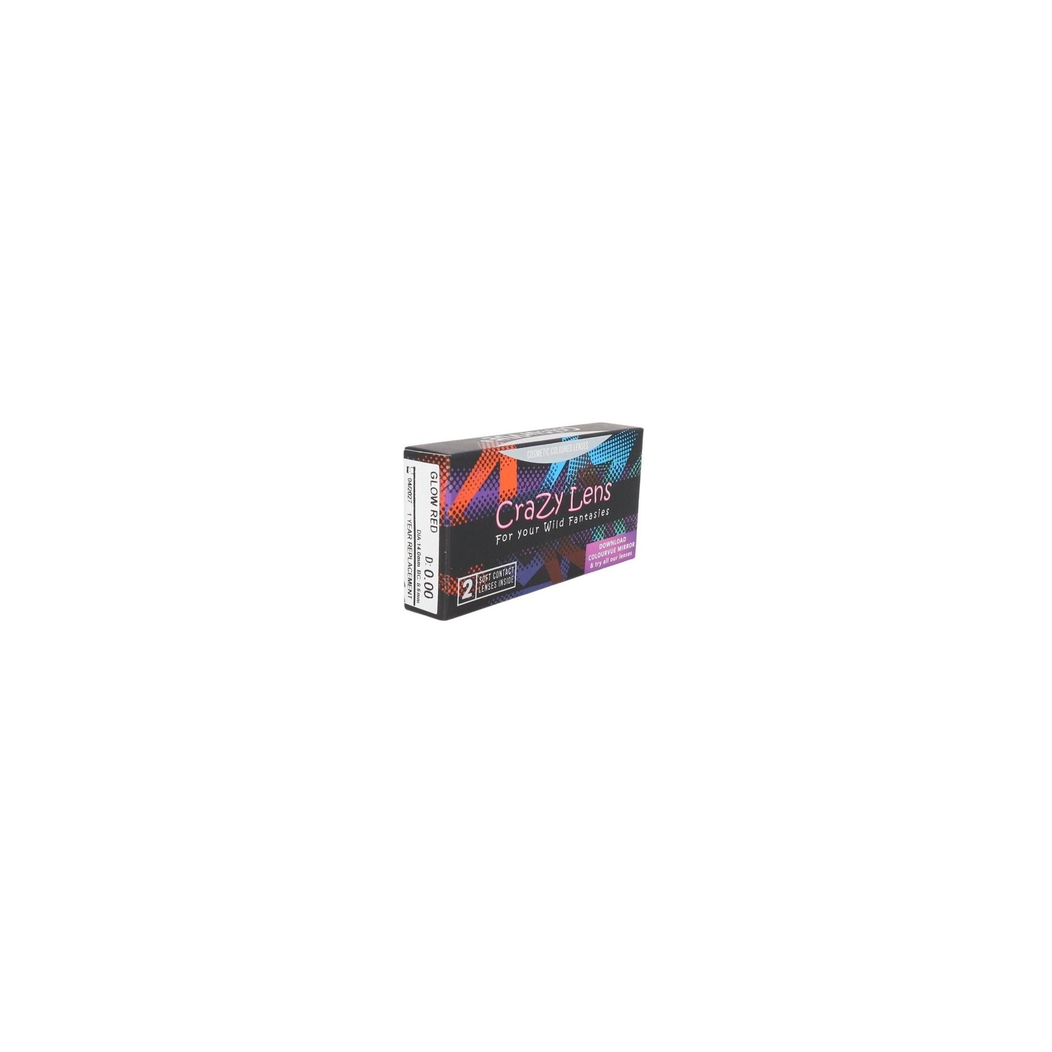 Crazy Lens Glow Red Diam:14 Raio:8.60 - Jorge Oculista