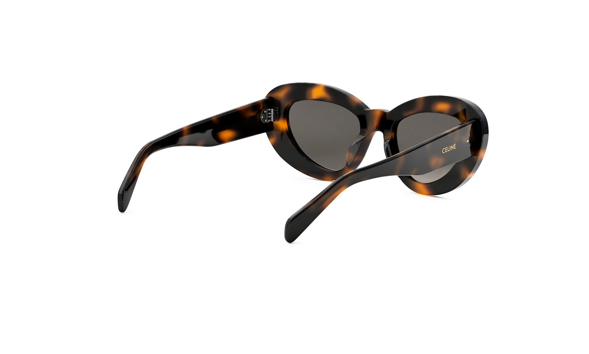 A pair of stylish sunglasses with a tortoiseshell frame and dark lenses.