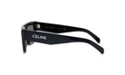 A pair of black sunglasses with the Celine logo on the frame.