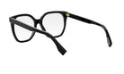 A pair of black-framed glasses with a sleek, modern design.