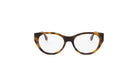 A pair of tortoiseshell-framed glasses with a dark brown color and a lighter brown center.