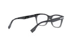 A pair of black-framed glasses with a sleek, modern design.