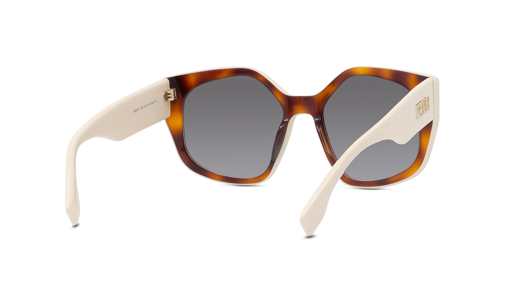 A pair of stylish sunglasses with a tortoiseshell frame and dark lenses.