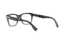 A pair of black-framed glasses with a sleek, modern design.