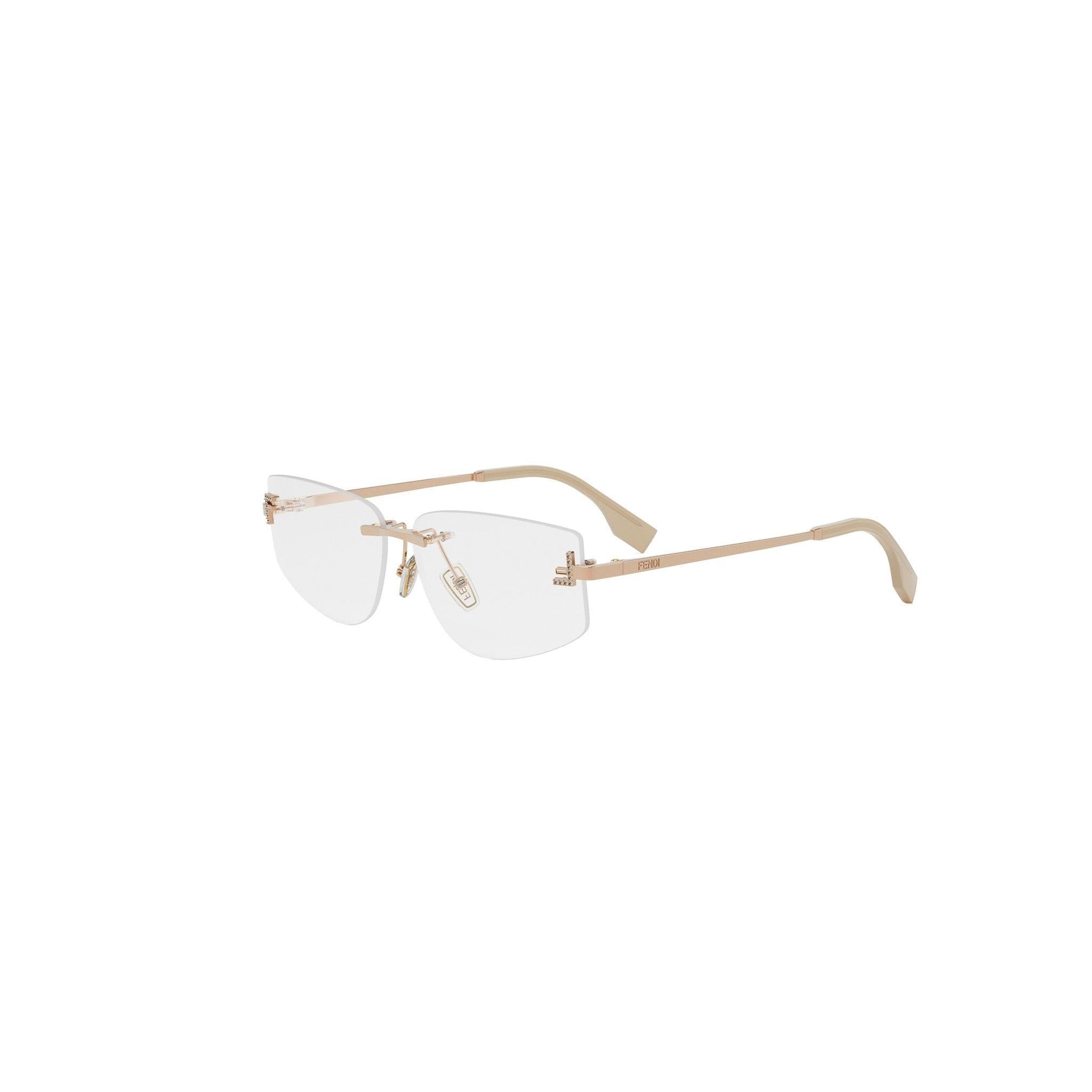 FENDI FIRST CRYSTAL GEOMETRIC EYEGLASSES - Jorge Oculista