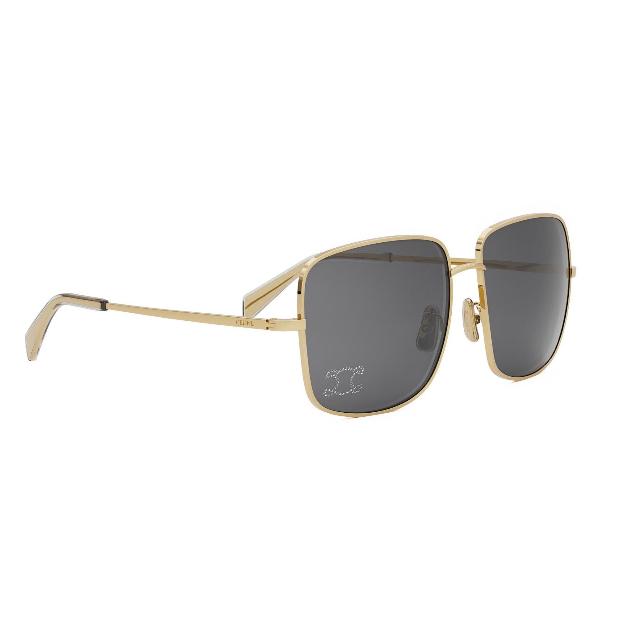 RHINESTONE TRIOMPHE SQUARE SUNGLASSES - Jorge Oculista
