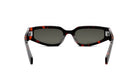 A pair of dark-framed sunglasses with a tortoiseshell pattern.