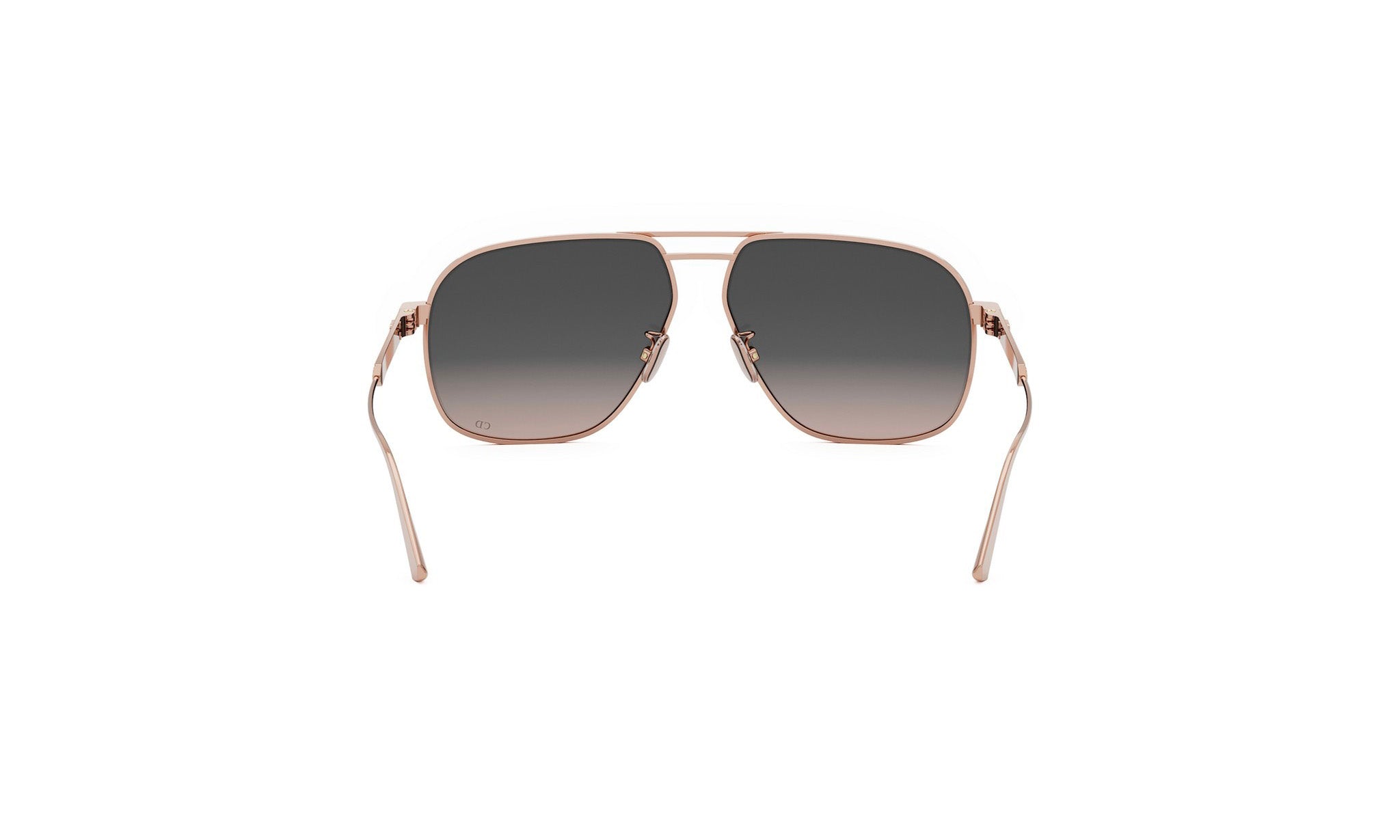 A pair of aviator sunglasses with a gradient gradient on the lenses.