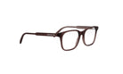 A pair of brown-framed glasses with clear lenses, designed for use with a computer.