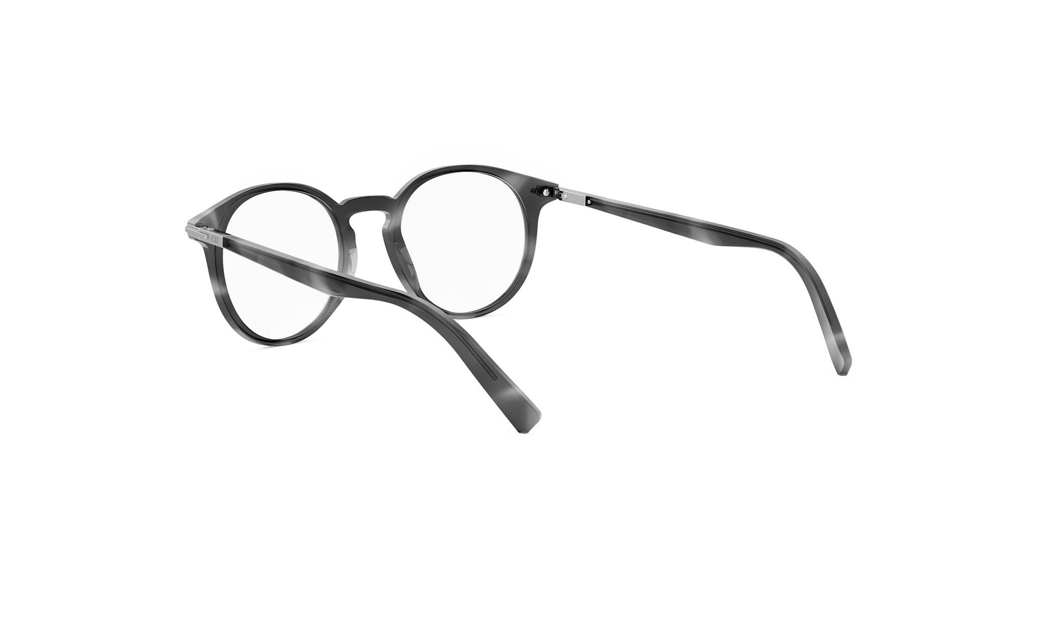 A pair of black-framed glasses with a sleek, modern design.