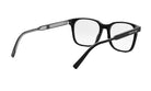 A pair of black-framed glasses with a sleek, modern design.