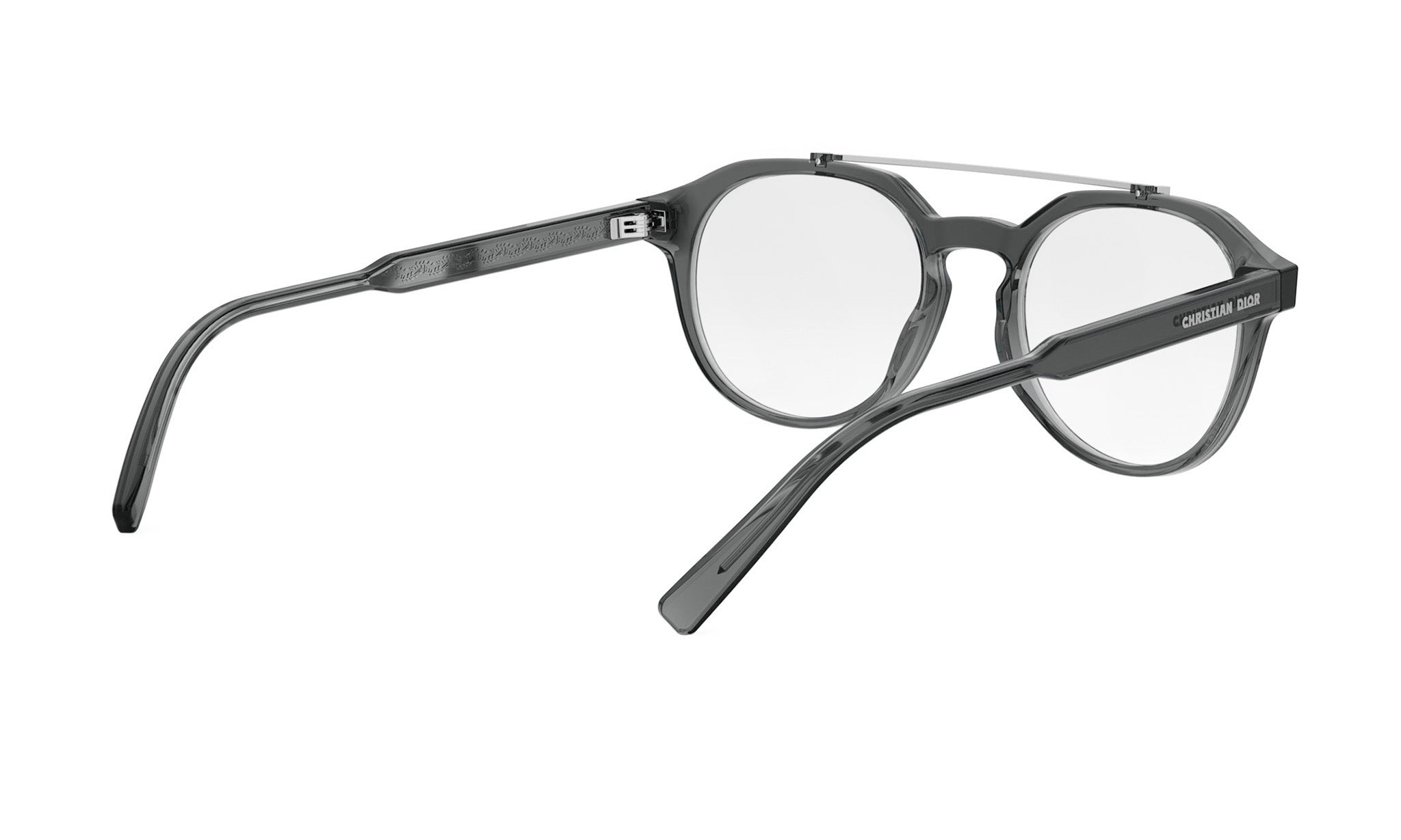 A pair of black-framed glasses with a sleek, modern design.