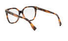 A pair of tortoiseshell-framed glasses with a dark brown frame and clear lenses.