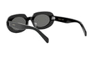 A pair of black sunglasses with the brand name "Celine Paris" printed on the frame.