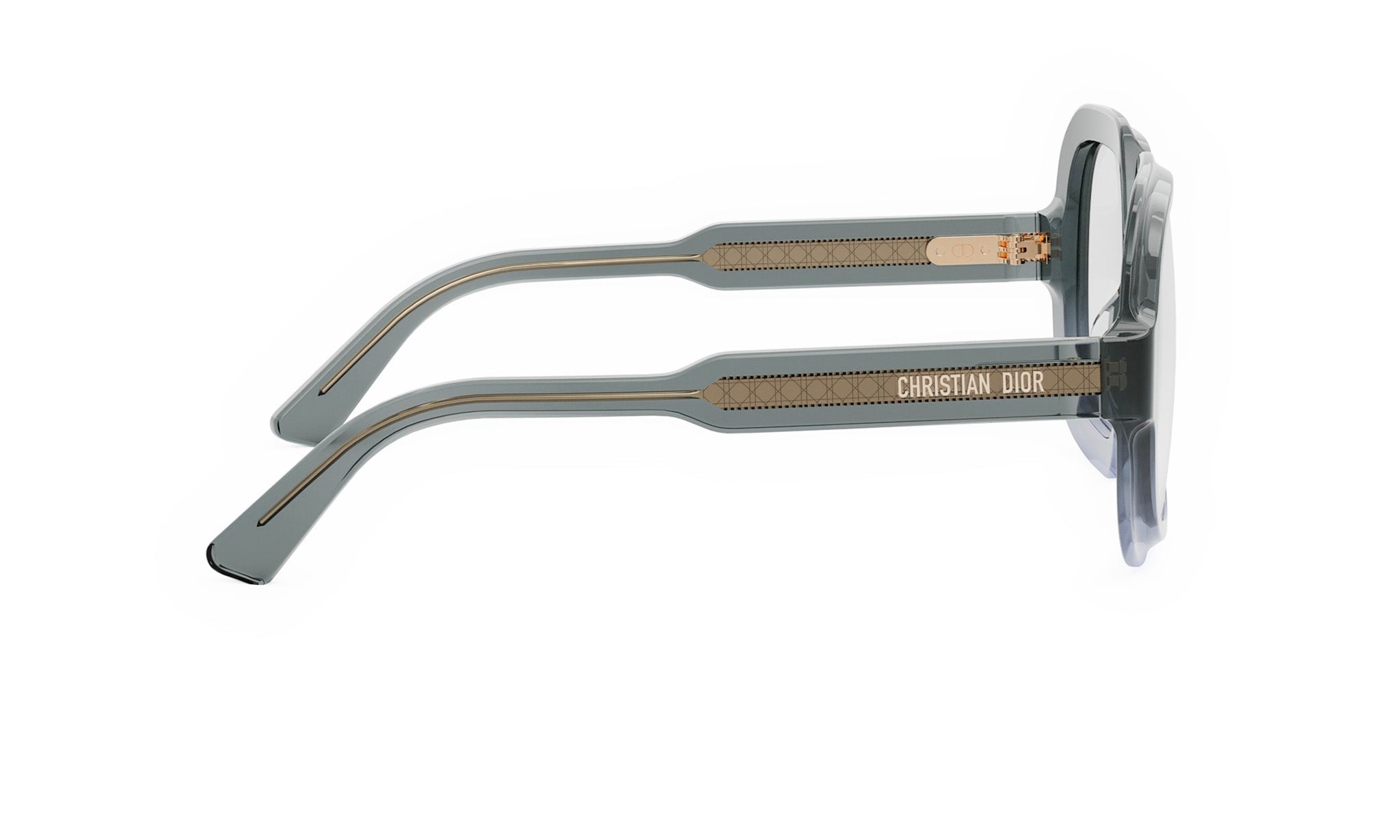 A pair of stylish sunglasses with a Christian Dior brand name visible on the frame.