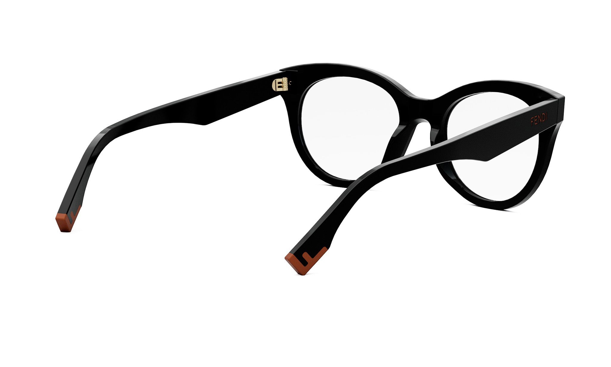 A pair of black-framed glasses with a sleek, modern design.