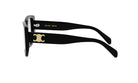 A pair of black sunglasses with a gold Celine Paris logo on the frame.