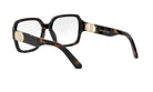 A pair of stylish, tortoiseshell-framed glasses with a gold-colored buckle, featuring the Dior logo on the temples.