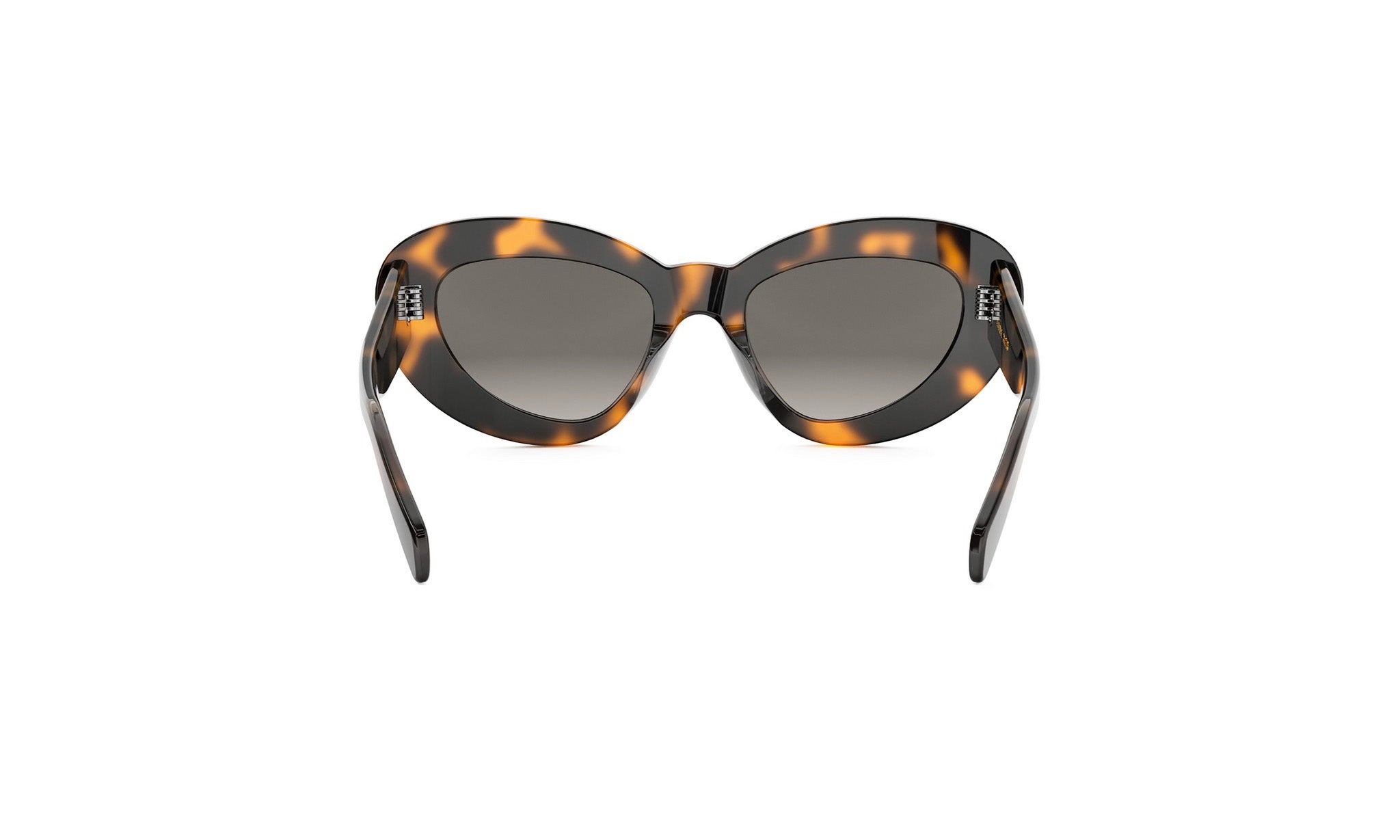 A pair of stylish sunglasses with a tortoiseshell frame and dark lenses.