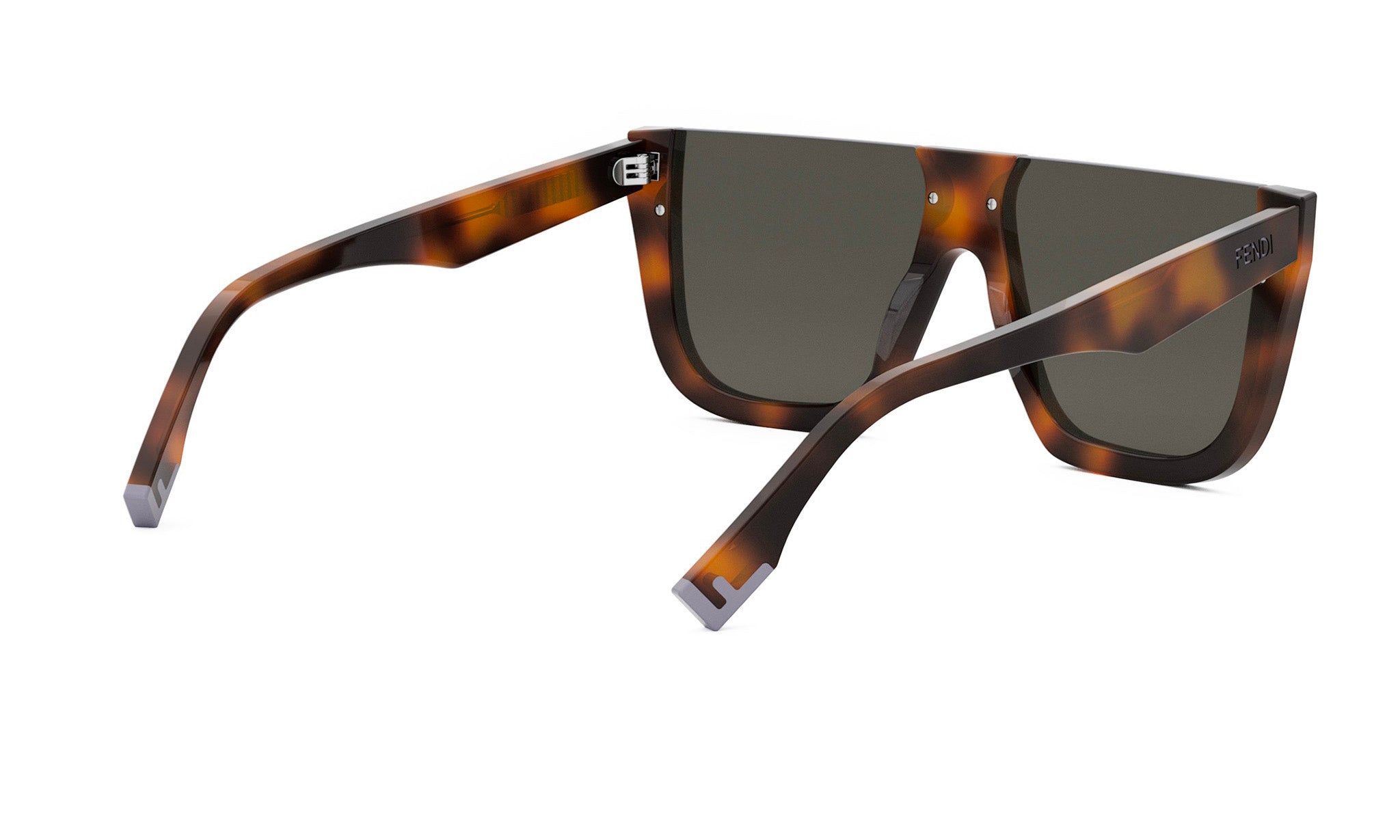 A pair of tortoiseshell-framed sunglasses with dark lenses.