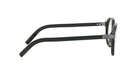 A pair of black-framed glasses with a sleek, modern design.