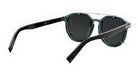 A pair of dark-framed sunglasses with a sleek, modern design.