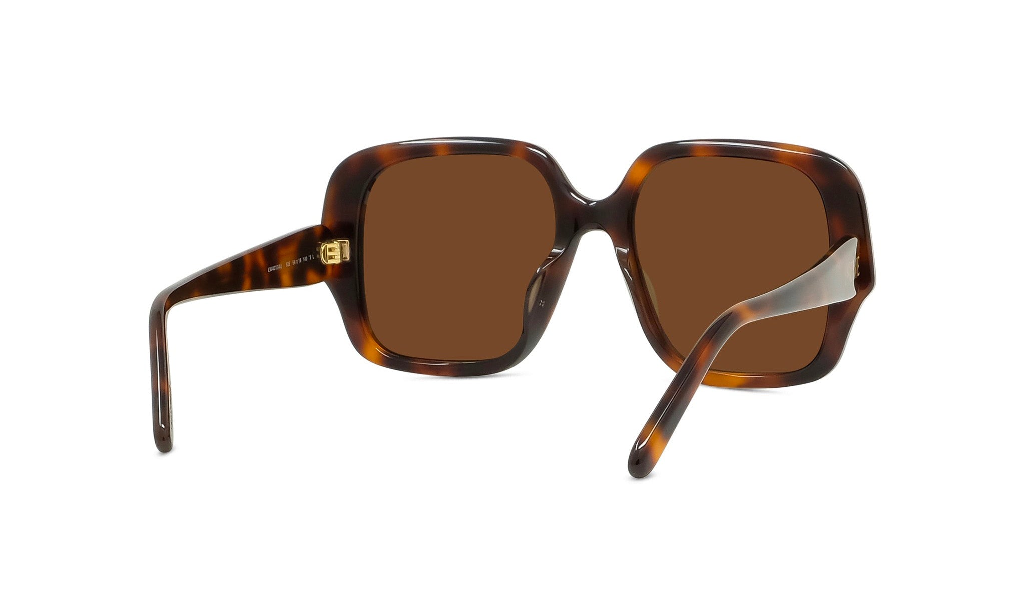 A pair of brown-tinted sunglasses with a tortoiseshell frame.