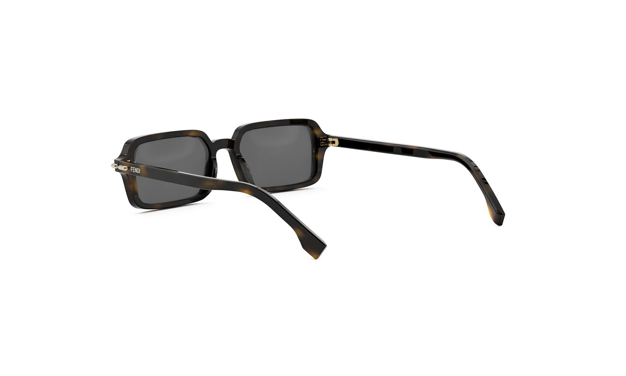 A pair of dark-framed sunglasses with a tortoiseshell pattern.