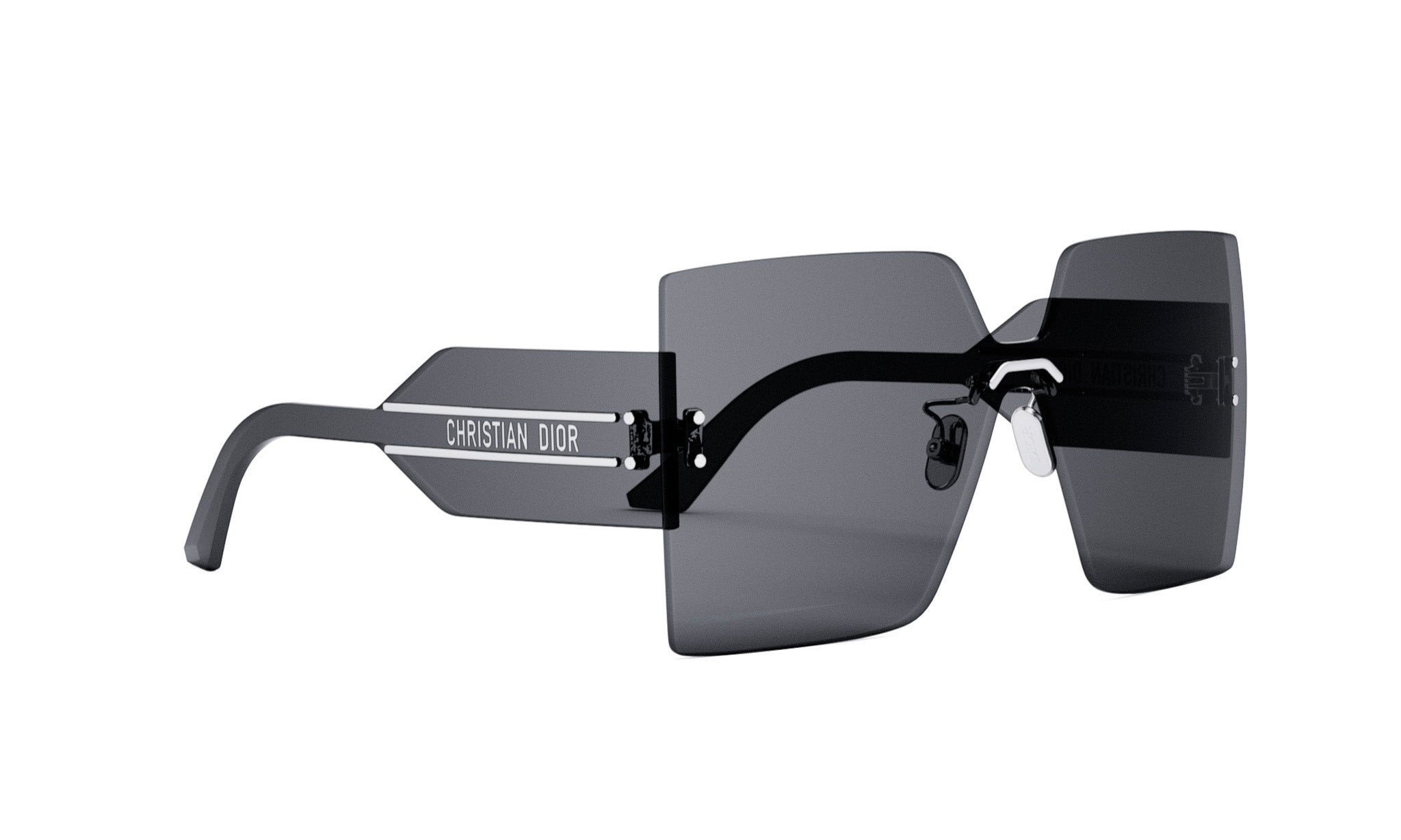 A pair of stylish sunglasses with a Christian Dior brand name on the frame.