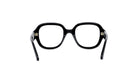 A pair of black-framed glasses with a sleek, modern design.