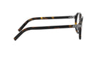 A pair of tortoiseshell-framed glasses with dark-colored temples and arms.